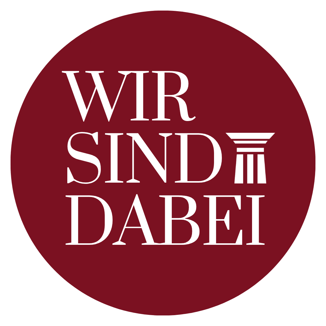 Messesticker der denkmal 2026: Wir sind dabei